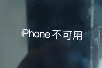 乌海苹果服务网点分享锁屏界面显示“iPhone 不可用”如何解决 